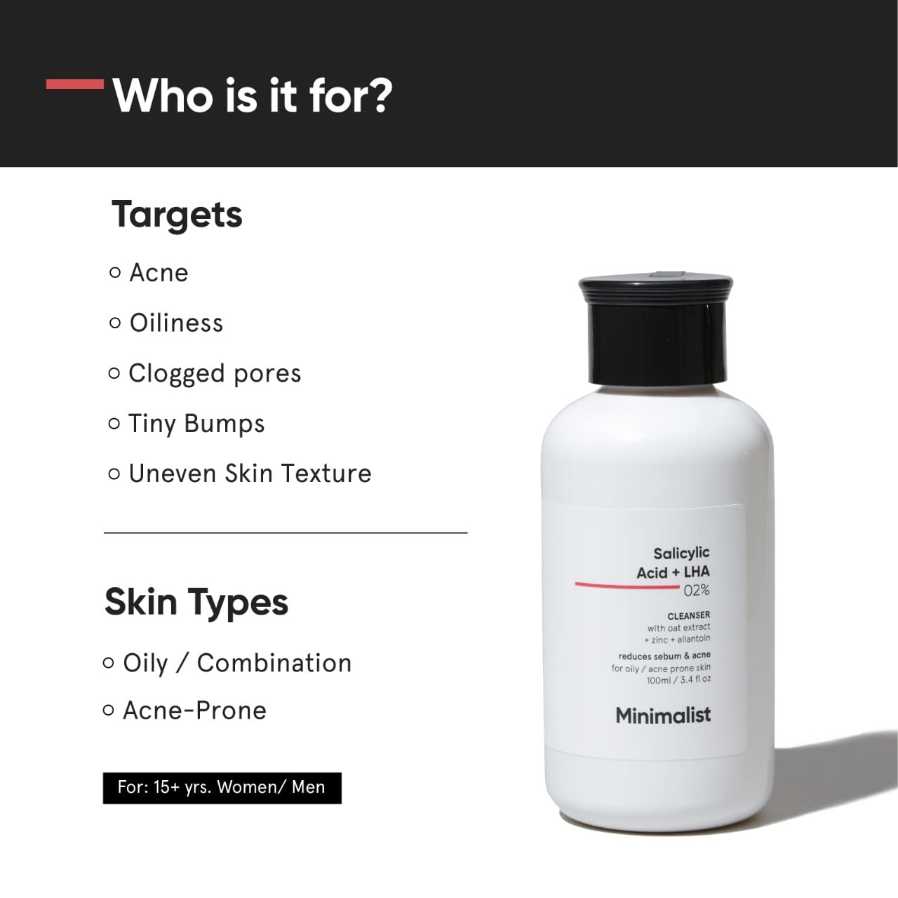 Minimalist skin science Anti-Acne Salicylic Acid 2% Face Wash For Oily