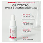 A 17ml glass dropper bottle of Laikou Pro Niacinamide Brightening Serum with Zinc PCA, formulated for dark spot reduction, pore shrinking, and oil control.