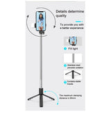 R1s Adjustable 4 in 1 Multifunctional Monopod Selfie Stick & Tripod with LED Selfie Light & Wireless Bluetooth Remote Control
