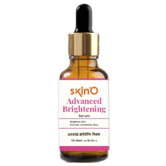 Skin'O Advanced Brightening Serum 30ml | Niacinamide & Alpha Arbutin for Glowing, Spot-Free Skin