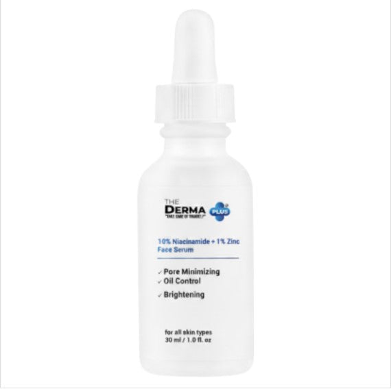 The Derma Plus 10 percent Niacinamide plus 1 percent Zinc Face Serum – 30 ml