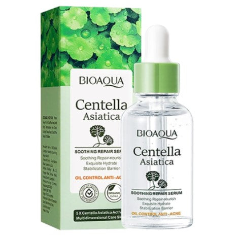 BIOAQUA Centella Asiatica Soothing Repair Facial Serum Nourish Oil Control Anti-Acne Face Skin Care 30ml