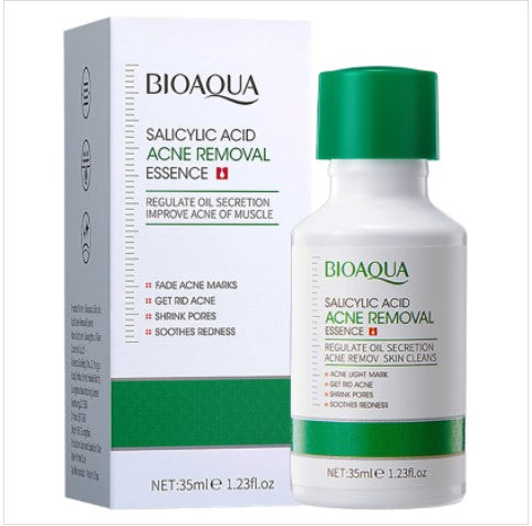 BIOAQUA Salicylic Acid Acne Removal Essence Shrinks Pores Soothing Redness Fade Acne Marks