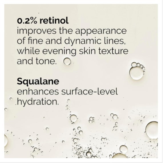 The Ordinary Retinol 0.2% in Squalane 30ml Low-Strength Anti-Aging Serum for Beginners