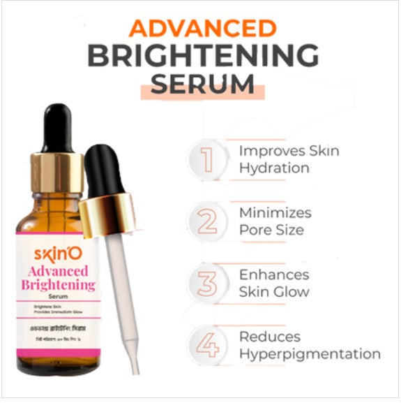 Skin'O Advanced Brightening Serum Niacinamide & Arbutin for Glowing Skin