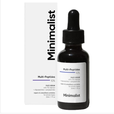 Minimalist Multi-Peptides 10% Face Serum | Collagen-Boosting Anti-Aging for Adults