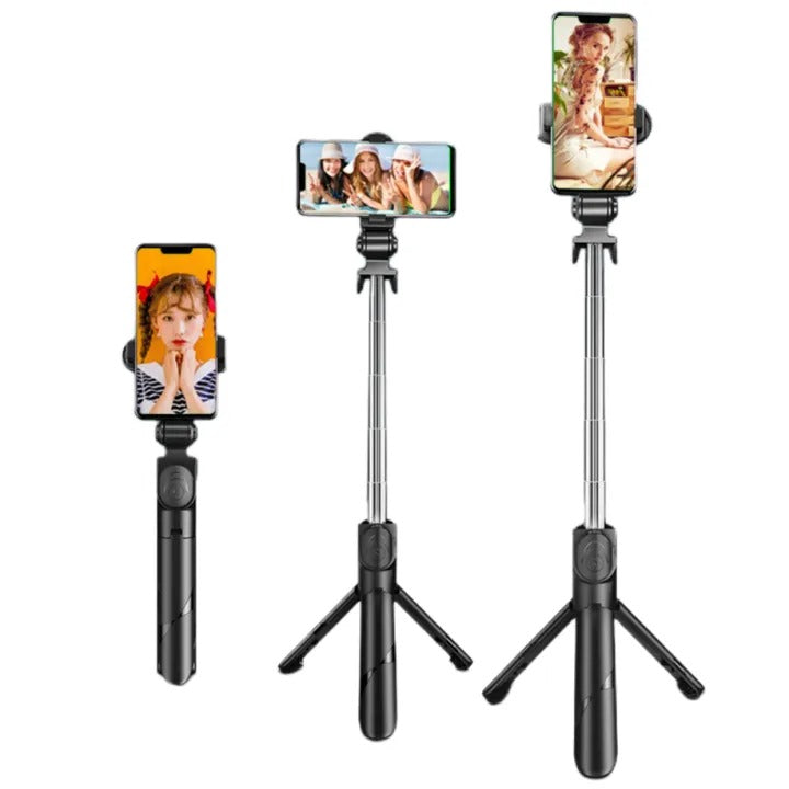 XT-02 H1 Bluetooth Wireless Remote Selfie Stick Holder Handheld Monopod Selfie Stick with Tripod Stand